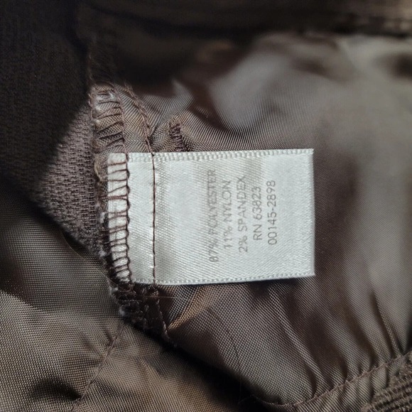 Christopher Banks Pants Womens 14 Brown Corduroy Flat Front Casual Pockets - Picture 8 of 14